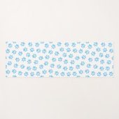 前足、犬の前足、赤ちゃん青の前足のパターン ヨガマット (正面(横))