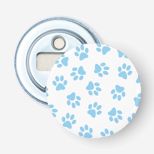 前足、犬の前足、赤ちゃん青の前足のパターン 栓抜き (正面)