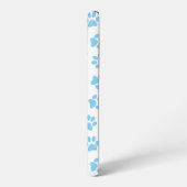 前足、犬の前足、赤ちゃん青の前足のパターン SAMSUNG GALAXYケース (左側面)