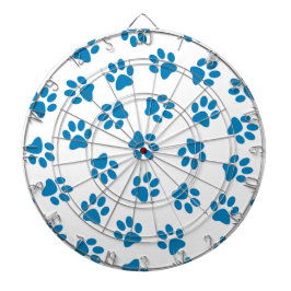前足、犬の前足、青い前足のパターン ダーツボード