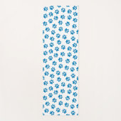 前足、犬の前足、青い前足のパターン ヨガマット (正面)