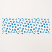 前足、犬の前足、青い前足のパターン ヨガマット (正面(横))