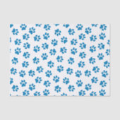 前足、犬の前足、青い前足のパターン 薄葉紙 (正面)