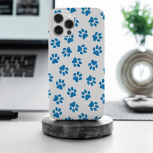 前足、犬の前足、青い前足のパターン iPhone 15 PRO MAXケース