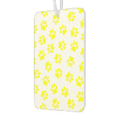 前足、犬の前足、黄色の前足のパターン カーエアーフレッシュナー (左)