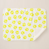 前足、犬の前足、黄色の前足のパターン シェルパブランケット (正面(横))