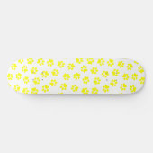 前足、犬の前足、黄色の前足のパターン スケートボード (横)