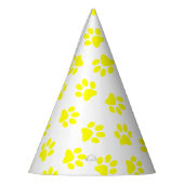 前足、犬の前足、黄色の前足のパターン パーティーハット (左)