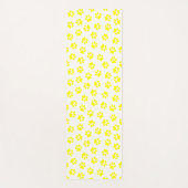 前足、犬の前足、黄色の前足のパターン ヨガマット (正面)