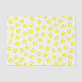 前足、犬の前足、黄色の前足のパターン 薄葉紙 (正面)