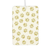 前足、犬の前足、黄金の前足のパターン カーエアーフレッシュナー (正面)