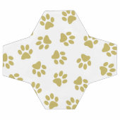 前足、犬の前足、黄金の前足のパターン サッカーボール (フラット)