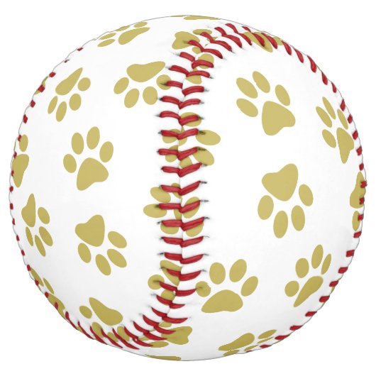 前足、犬の前足、黄金の前足のパターン ソフトボール (アングル)