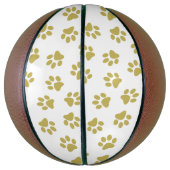 前足、犬の前足、黄金の前足のパターン バスケットボール (縦)