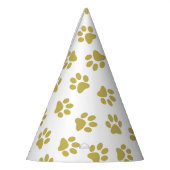 前足、犬の前足、黄金の前足のパターン パーティーハット (左)