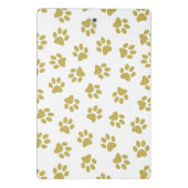 前足、犬の前足、黄金の前足のパターン ミニクリップボード (裏面)