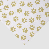 前足、犬の前足、黄金の前足のパターン 薄葉紙 (詳細)