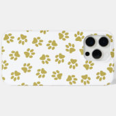 前足、犬の前足、黄金の前足のパターン Case-Mate iPhoneケース (裏面 (横))