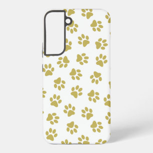 前足、犬の前足、黄金の前足のパターン SAMSUNG GALAXY S22+ケース