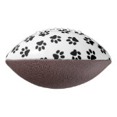 前足、犬の前足、黒い前足のパターン アメリカンフットボール (回転90)