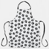 前足、犬の前足、黒い前足のパターン エプロン (正面)