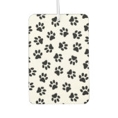 前足、犬の前足、黒い前足のパターン カーエアーフレッシュナー (正面)