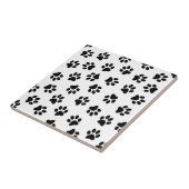 前足、犬の前足、黒い前足のパターン タイル (側面)