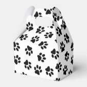 前足、犬の前足、黒い前足のパターン フェイバーボックス (裏面サイド)