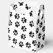 前足、犬の前足、黒い前足のパターン フェイバーボックス (オープン)