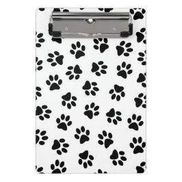 前足、犬の前足、黒い前足のパターン ミニクリップボード