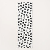 前足、犬の前足、黒い前足のパターン ヨガマット (正面)