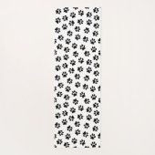 前足、犬の前足、黒い前足のパターン ヨガマット (裏面)