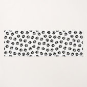 前足、犬の前足、黒い前足のパターン ヨガマット (正面(横))
