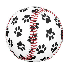 前足、犬の前足、黒い前足のパターン 野球ボール