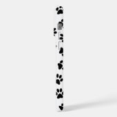 前足、犬の前足、黒い前足のパターン iPhoneケース (左側面)