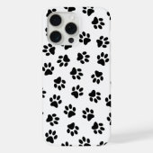 前足、犬の前足、黒い前足のパターン iPhoneケース (裏面)