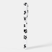 前足、犬の前足、黒い前足のパターン iPhoneケース (右側面)