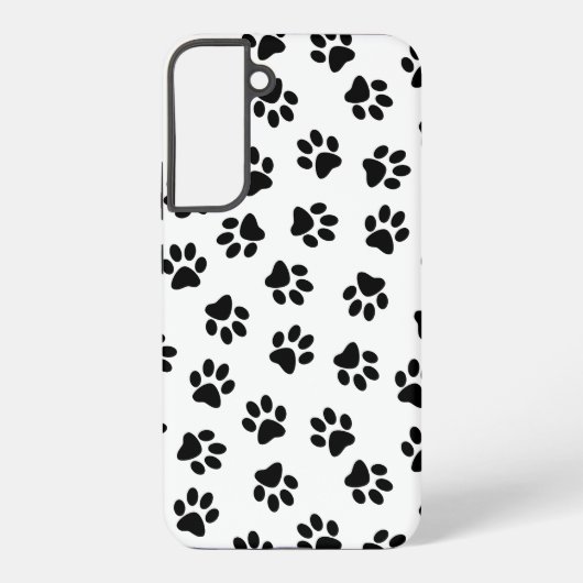 前足、犬の前足、黒い前足のパターン SAMSUNG GALAXYケース (裏面)