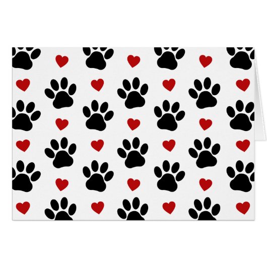 前足、犬の前足、黒い前足、赤いハート (正面横)