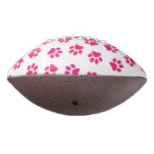 前足、犬の足、ピンクの前足のパターン アメリカンフットボール (回転270)