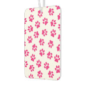 前足、犬の足、ピンクの前足のパターン カーエアーフレッシュナー (左)