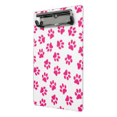 前足、犬の足、ピンクの前足のパターン ミニクリップボード (アングル2)