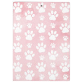 前足、白い前足、水色、ピンク クリップボード (裏面)