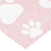 前足、白い前足、水色、ピンク テーブルクロス (アングル)