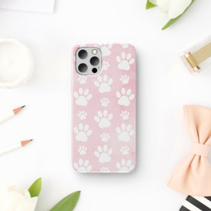 前足、白い前足、水色、ピンク iPhone 11 ケース