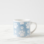 前足、白い前足、水色、青のパターン エスプレッソカップ (右)