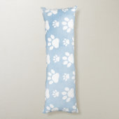 前足、白い前足、水色、青のパターン ボディピロー (裏面 (縦))