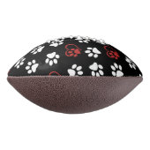 前足、白足、赤足、ハート アメリカンフットボール (回転90)