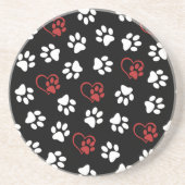 前足、白足、赤足、ハート コースター (正面)