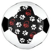 前足、白足、赤足、ハート サッカーボール (回転)